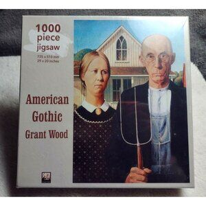 American Gothic By Grant Wood 1000 Piece Jigsaw Puzzle - NEW SEALED Artwork